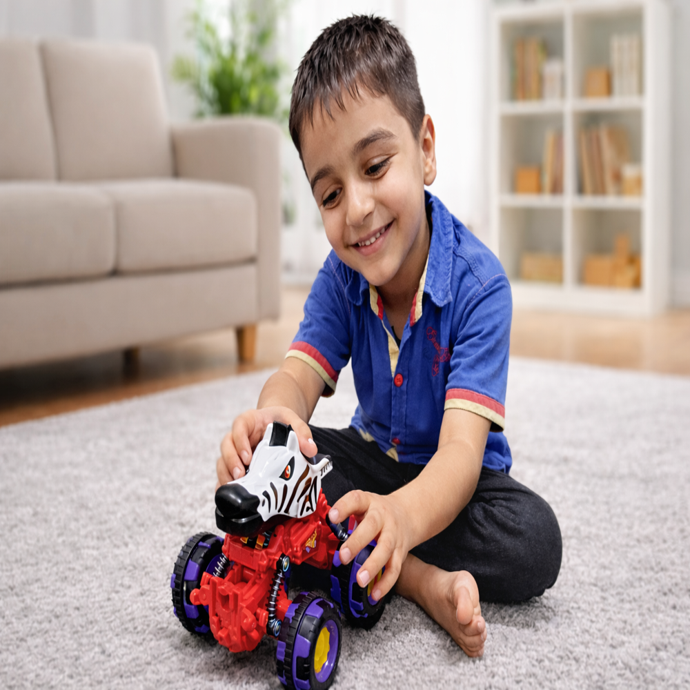 Remote Control Die-cast Animal Lightning Wheel Car