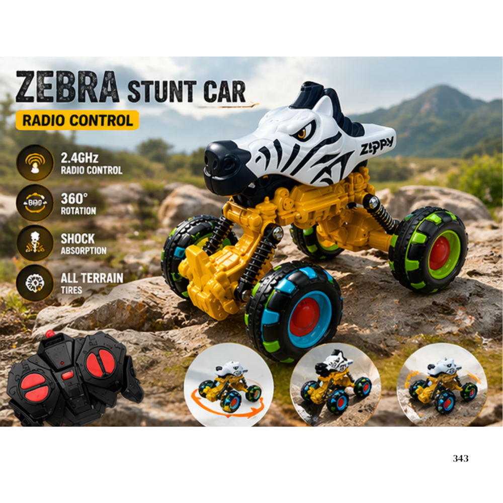 Remote Control Die-cast Animal Lightning Wheel Car
