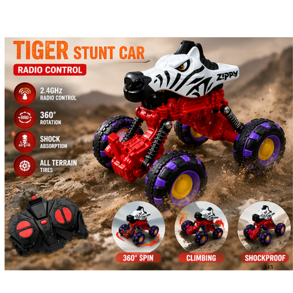 Remote Control Die-cast Animal Lightning Wheel Car
