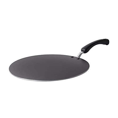 Meyer Non-Stick Flat Tawa | Pure Aluminium | Edge-Less Design | Toxin-Free Coating (No PFOA, Lead, Cadmium) | FDA & EU Approved | Stay-Cool Handle | Orange 30 CM 18281