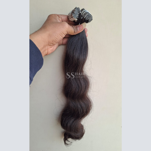Black Human Hair Straight Tape In Hair Extensions 32Inch | 40PC 