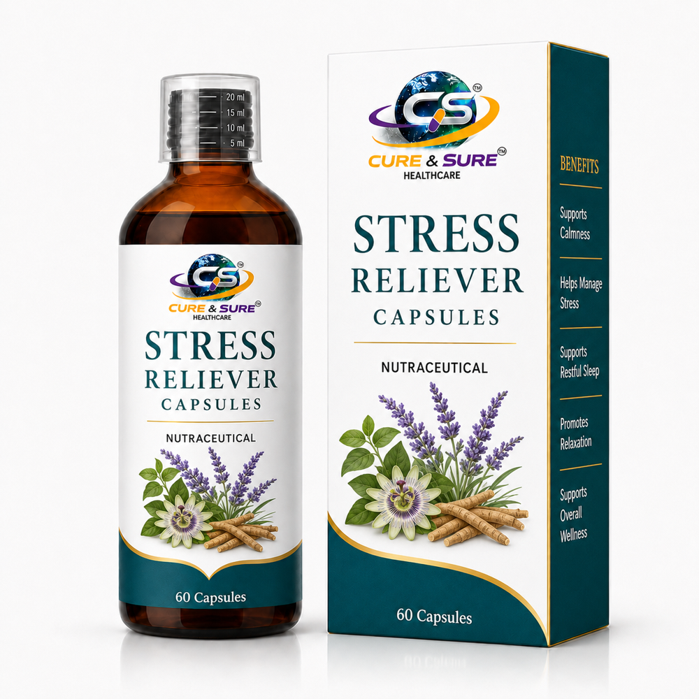 Nutraceutical Stress Reliever Capsules Third Party Manufacturing - Age Group: Adults