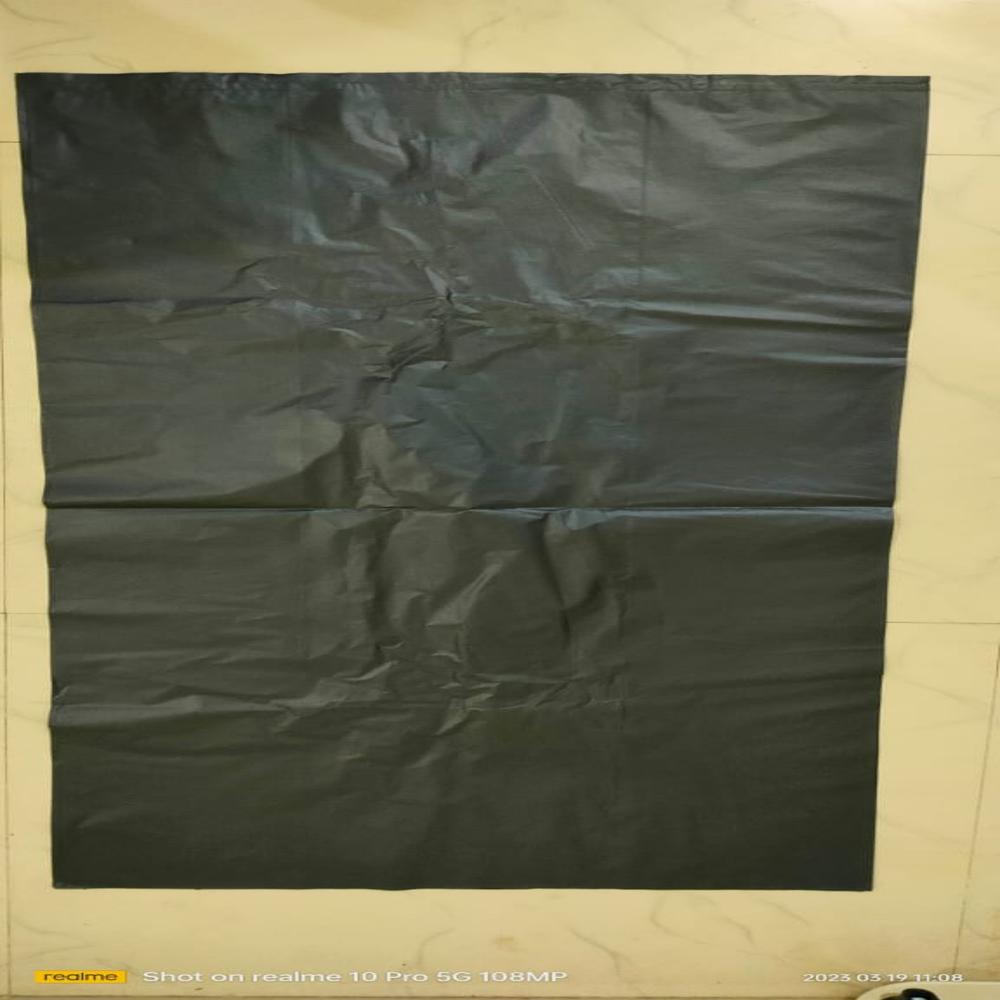 Black HDPE Disposable Garbage Bag