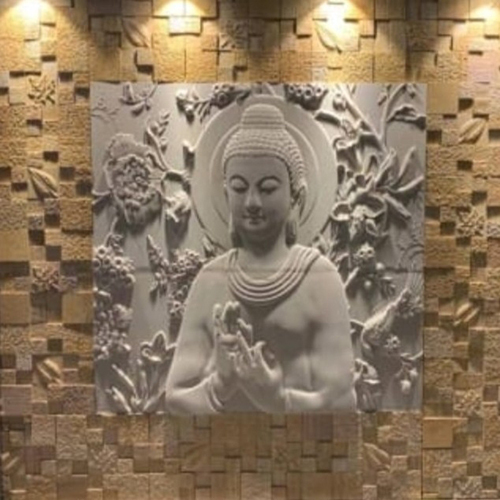 NS005 Buddha Stone Wall Mural