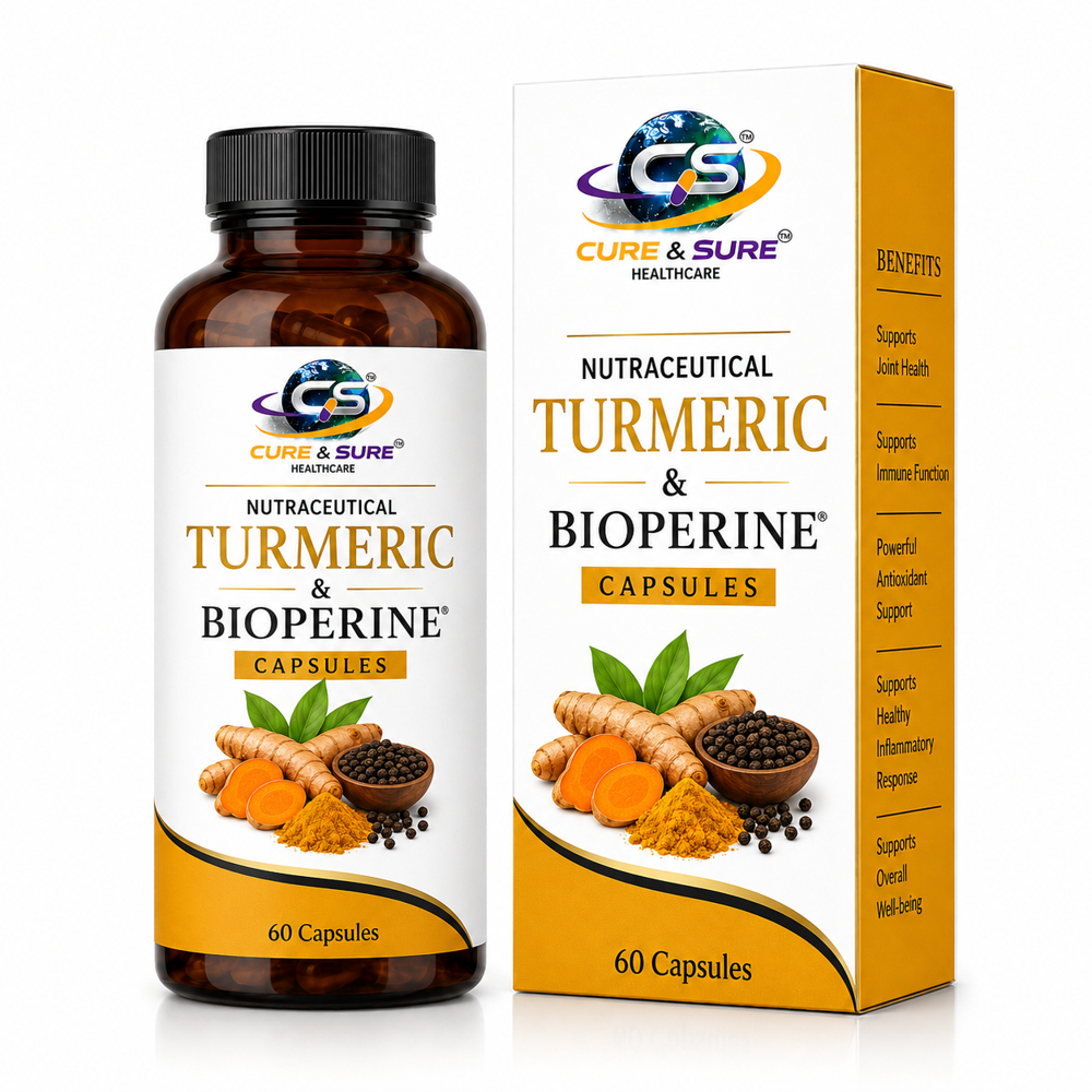 Nutraceutical Turmeric & Bioperine Capsules Third Party Manufacturing
