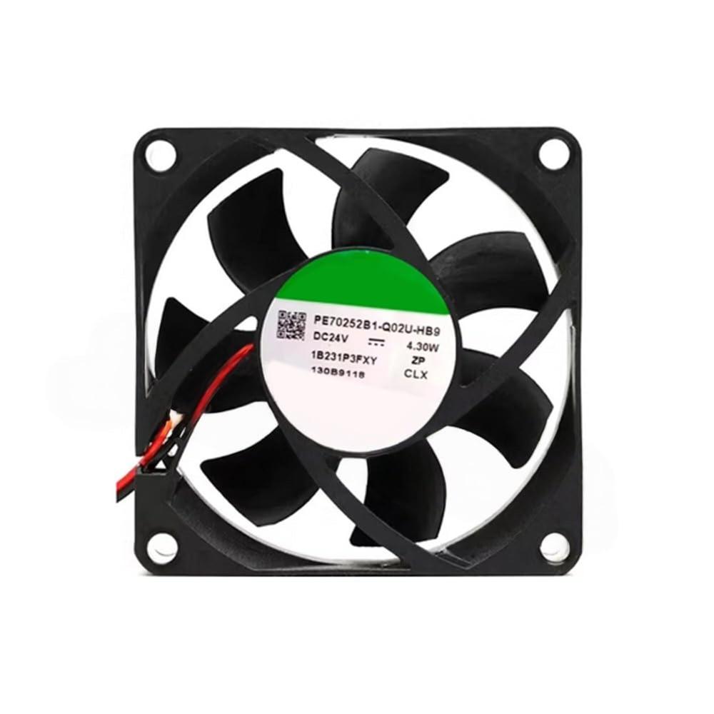 SUNON PE70252B1-Q02U-HB9 24V DC 4.30W 7025mm Ball Bearing Industrial Axial Cooling Fan