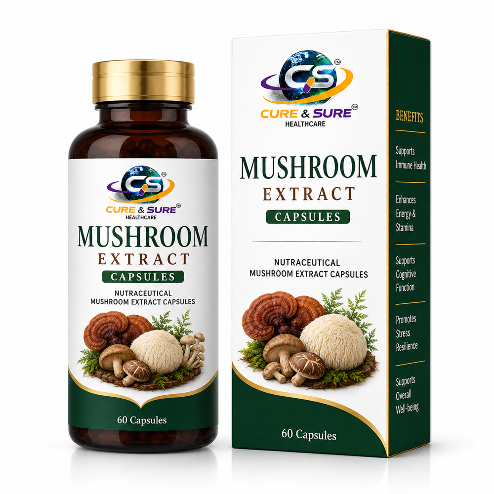 Nutraceutical Mushroom Extract Capsules Third Party Manufacturing