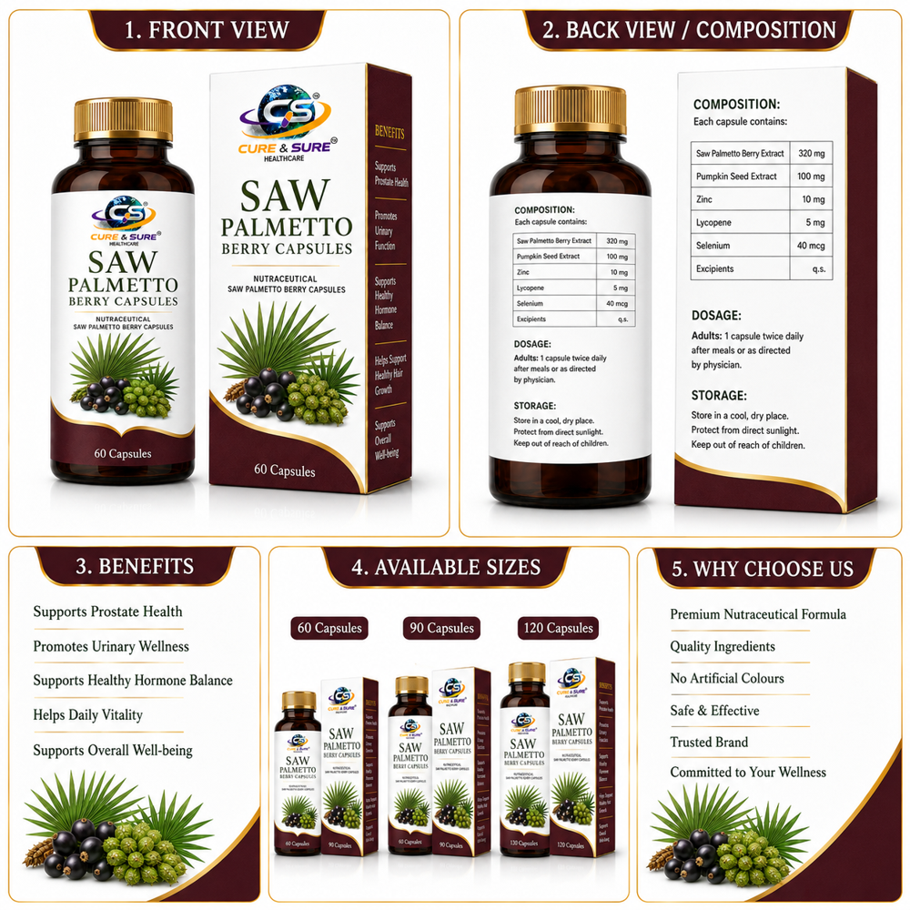 Nutraceutical Saw Palmeto Berry Capsules Third Party Manufacturing