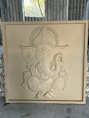 Ganesha Tea Light Holder Stone Handicraft