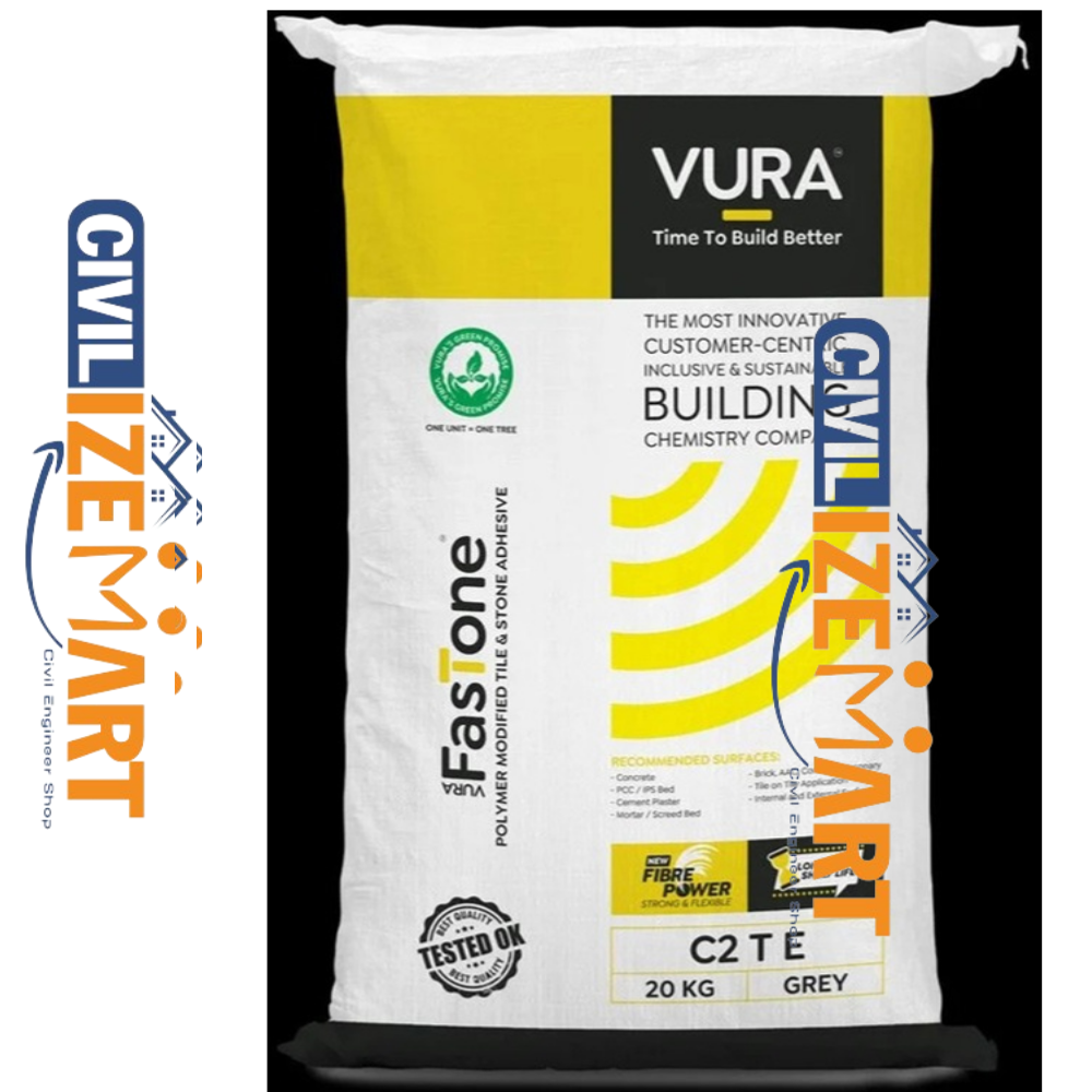 Vura Fastone Grey Tile Adhesive