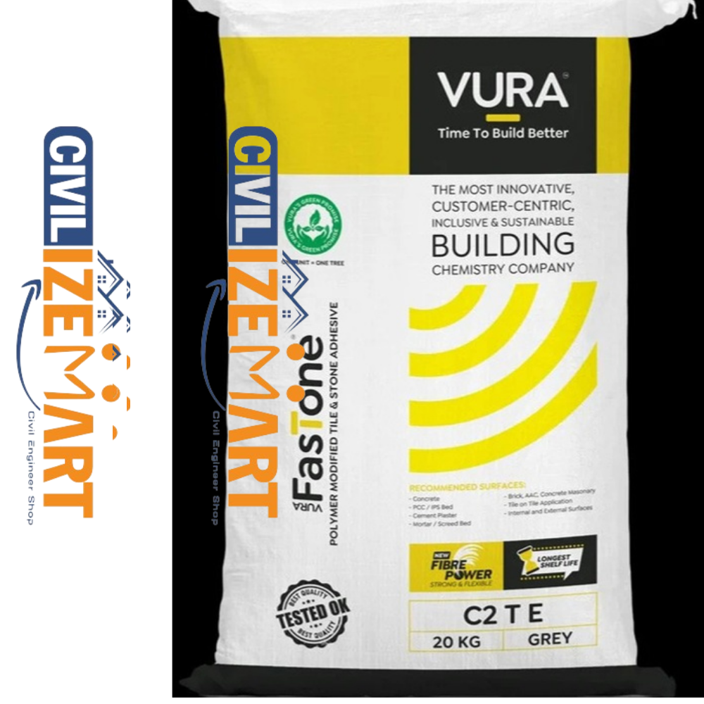 Vura Fastone Grey Tile Adhesive
