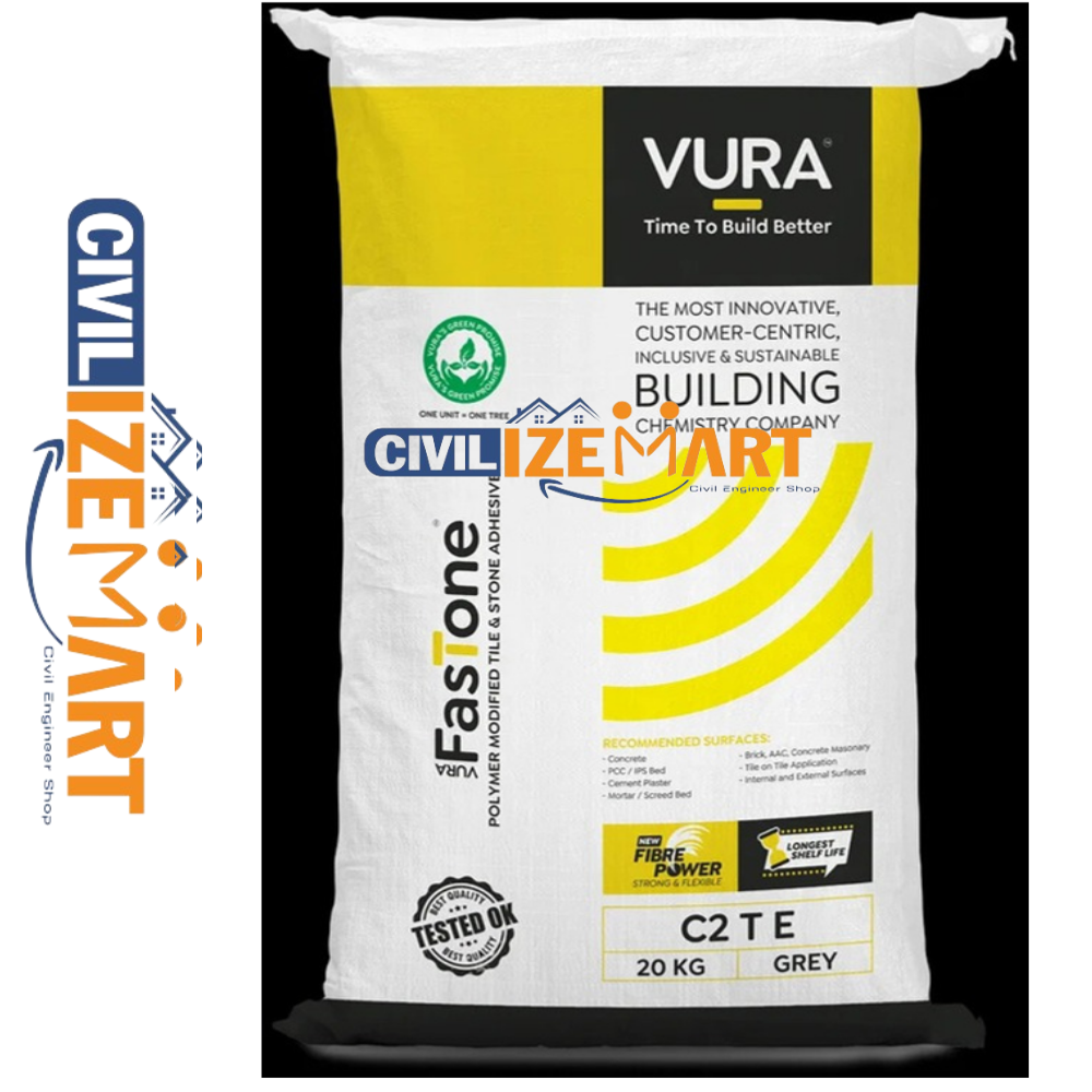 Vura Fastone Grey Tile Adhesive