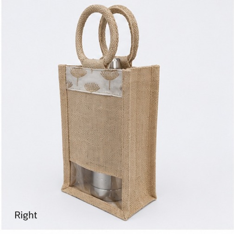 Water Bottle Jute Bag