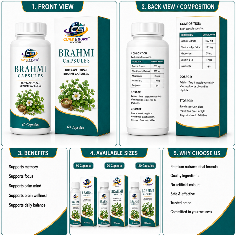 Nutraceutical Brahmi Capsules Third Party Manufacturing