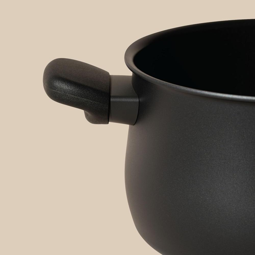 Meyer Midnight Hard Anodized Nonstick Biryani Casserole With Lid, 3.8 Litre, 20cm, Black - Handi Cooking Pot for Rice and More 85096