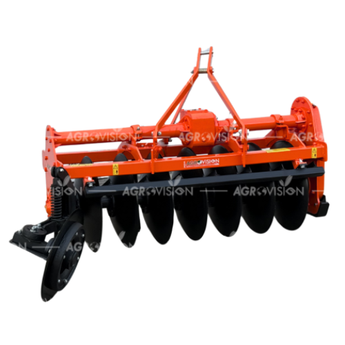Rotary Poly Disc Harrow (plough) - Color: Orange