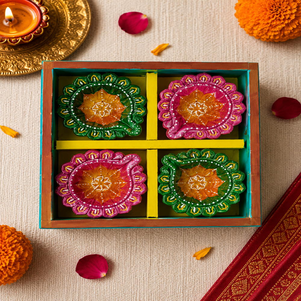 Handmade Clay Diyas