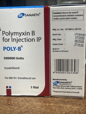 Poly B 500000 - Dosage Form: As Per Doctor