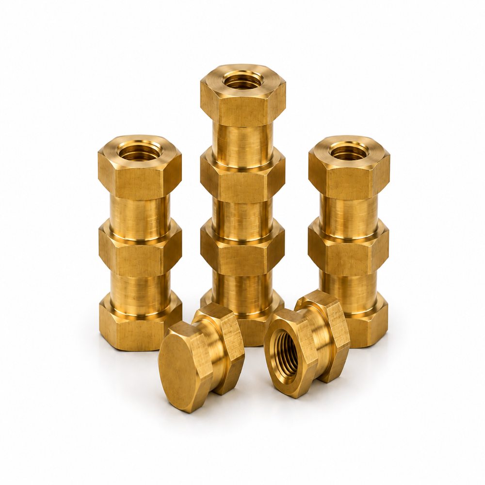Hexagonal Brass Threaded Inserts