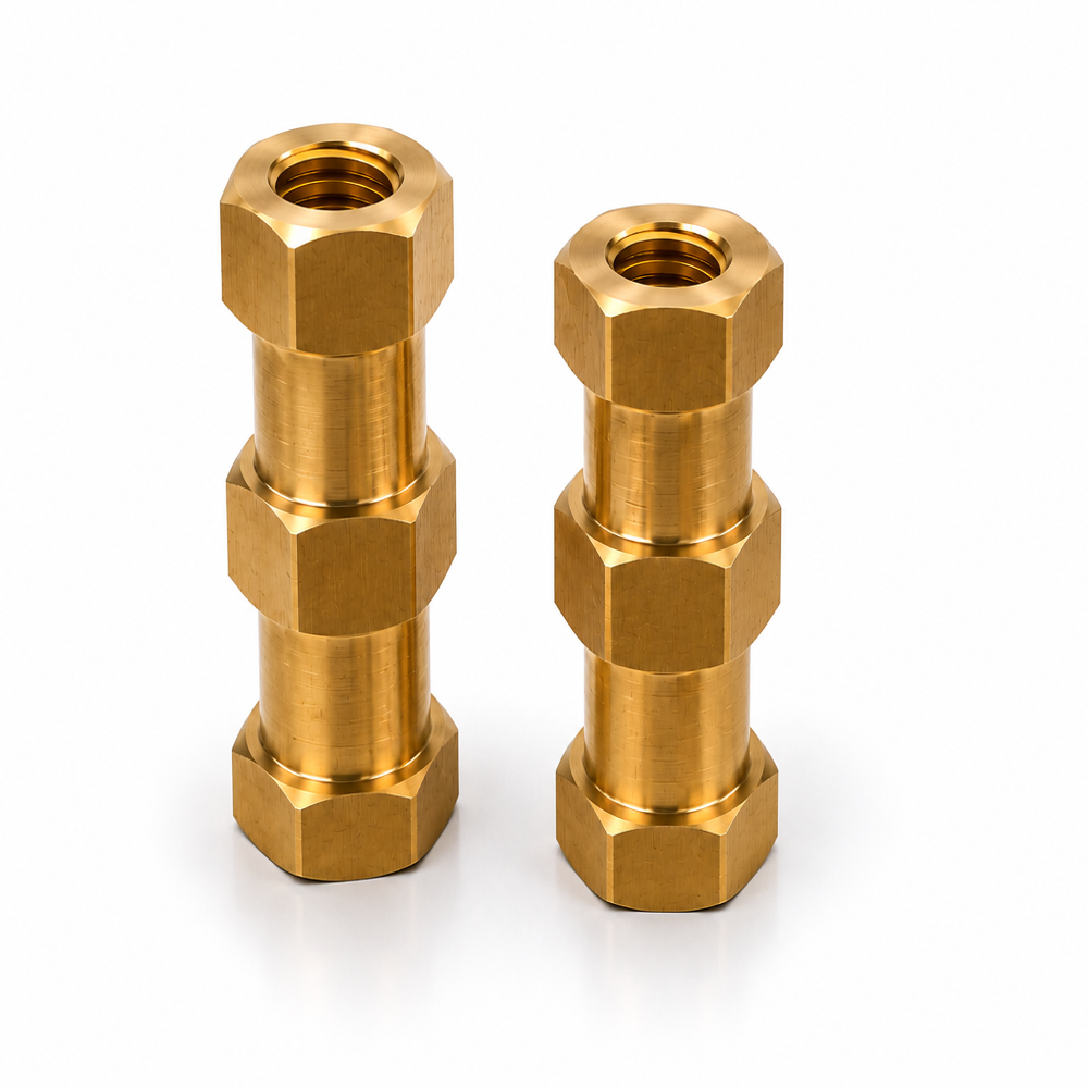 Hexagonal Brass Threaded Inserts - Application: Plastic Injection Molding
