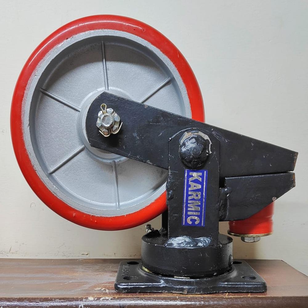 Heavy Duty Shocker Absorber pu metal hub Castor wheel