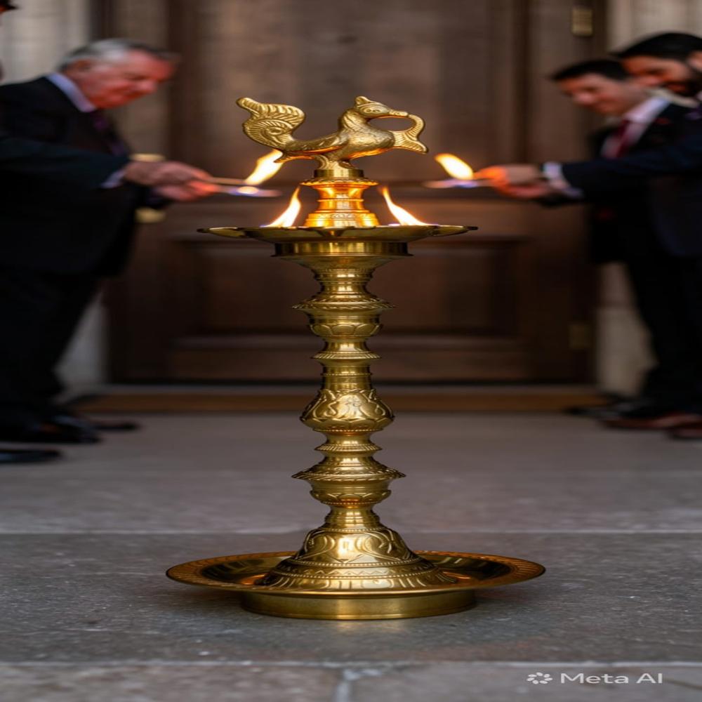 5 FEET brass inauguration lamp