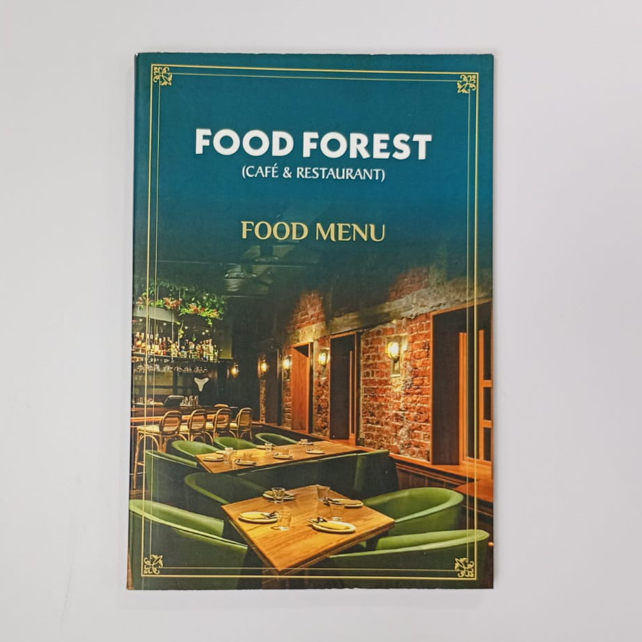Food Forest Menu Card