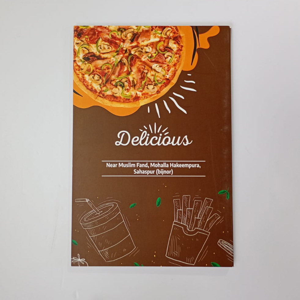 Delicious Menu Card