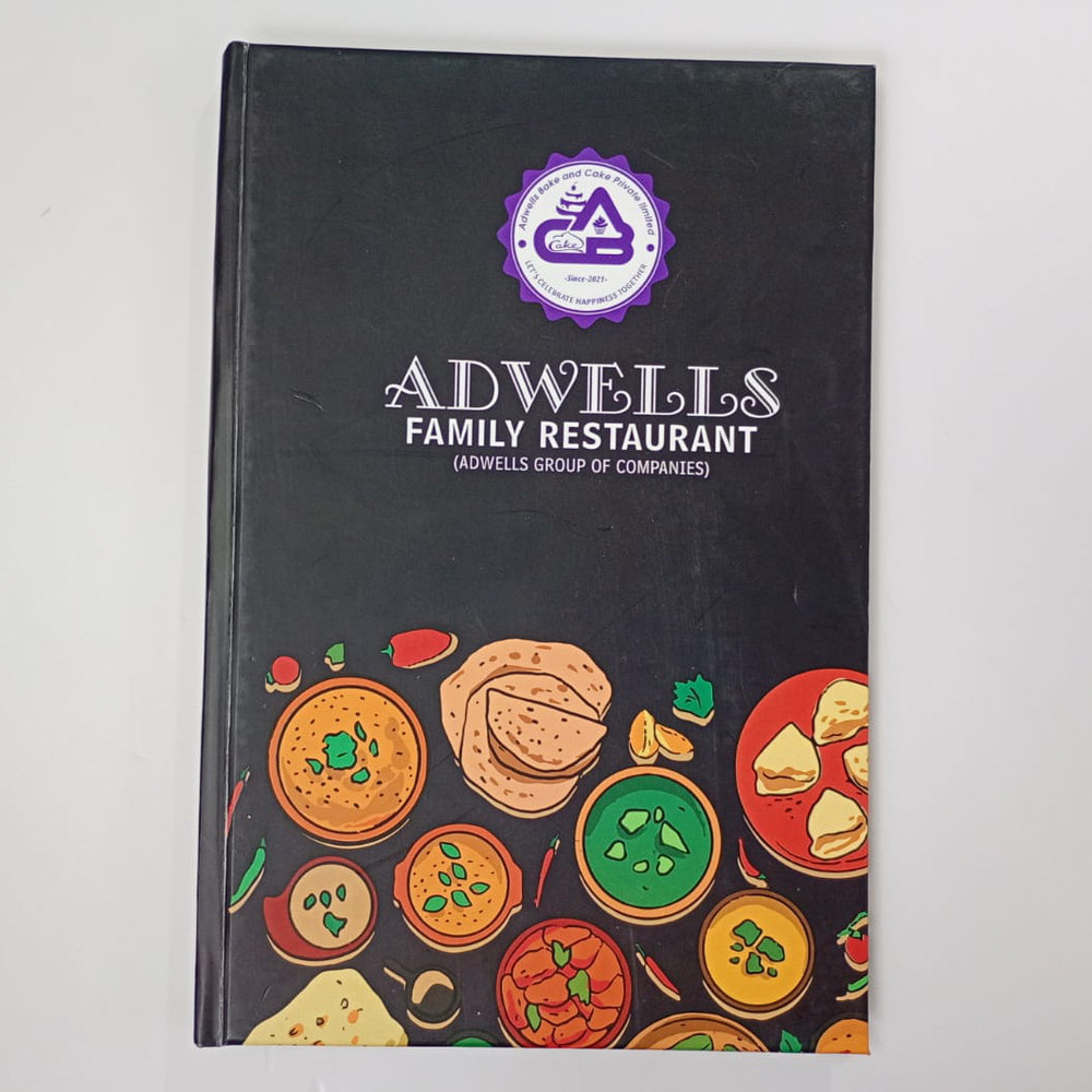 Adwells Family Restaurant Menu Card