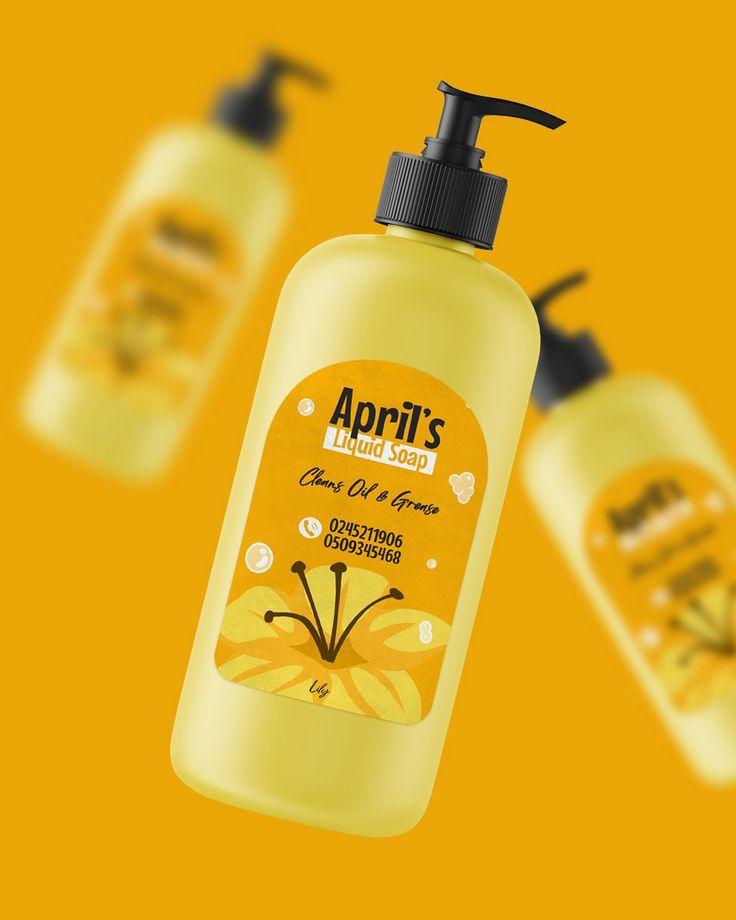 Hand Wash Bottle Labels