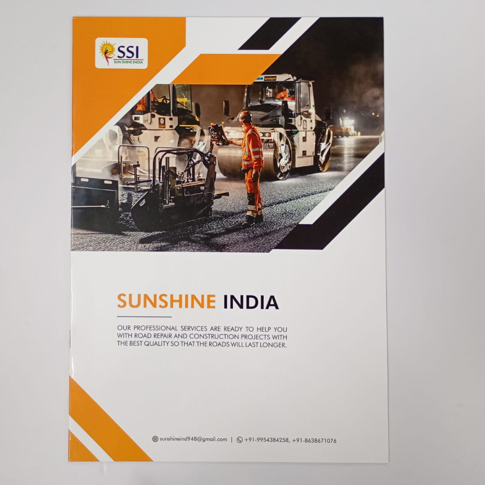 Standard Product Catalogue - Premium Glossy A4 Paper, Matte Finish Cover with UV Highlights, Saddle Stitch Binding, Full Color Offset Printing | Logo & Content Customizable, Glossy Lamination, 8 Pages, Double-Sided