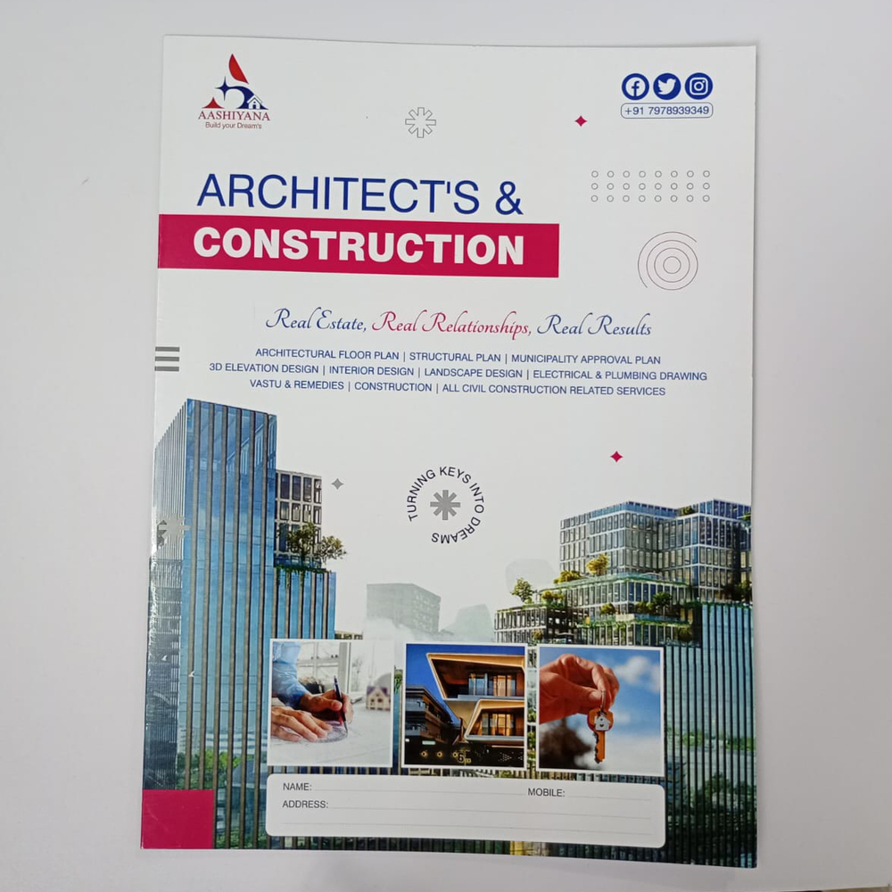 Architect And Construction Interior Folder Catalogue