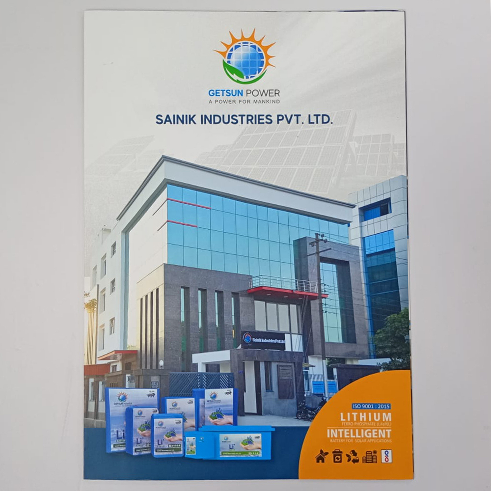 Tri Fold Company Brochure - Quality Paper A4, Full-Color Printing, Custom Graphics, Glossy or Matte Finish