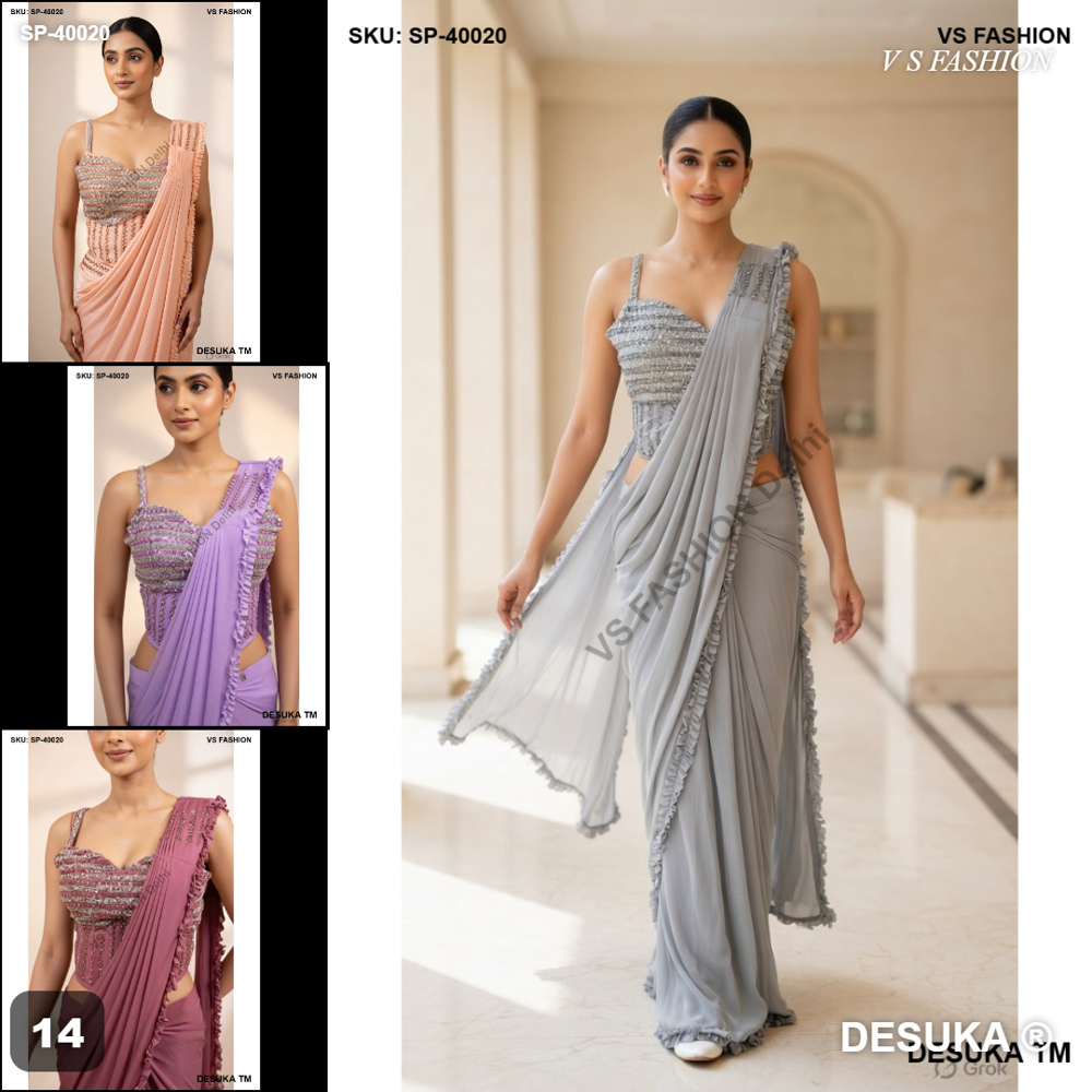 Designer Ready to Wear Saree