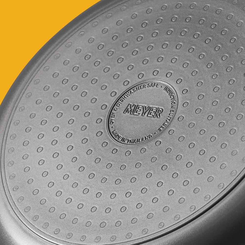 Meyer Bauhaus Aluminium Non Stick Frypan | Frying Pan | Omlette pan | Fry pan with Stick Handle | Egg Pan | Gas and Induction Compatible, 20cm, 15205