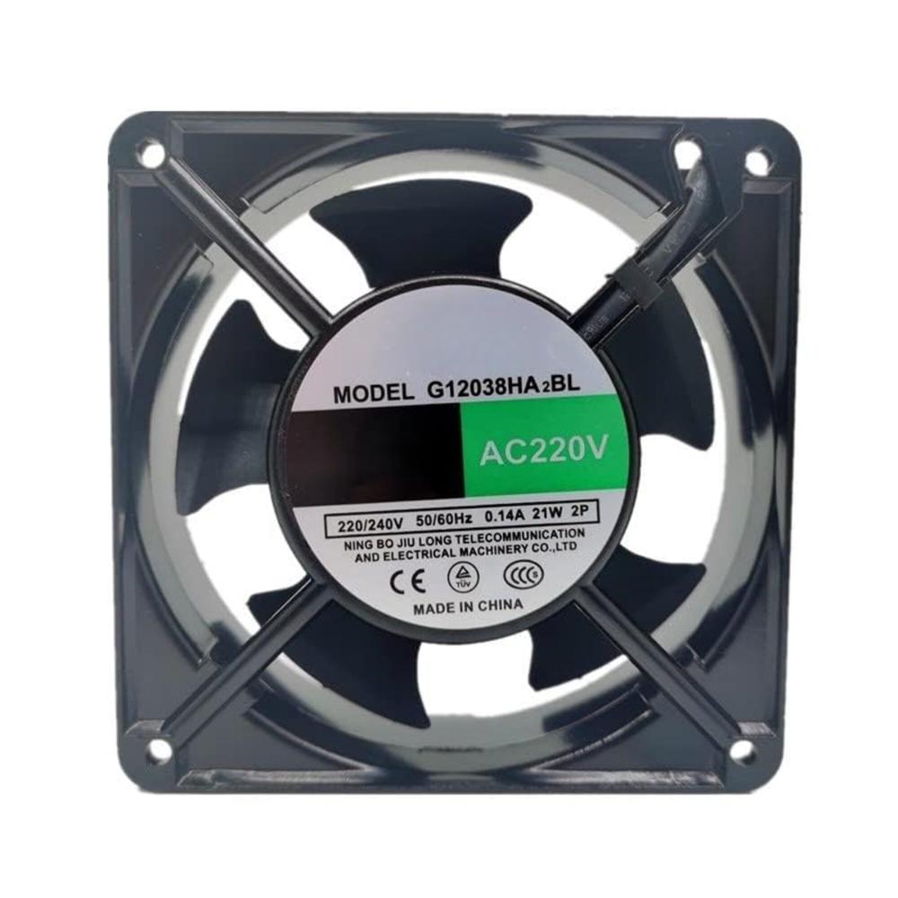 JIU LONG G12038HA2BL 220/240V AC 0.24W 0.14A 12038mm Ball Bearing Industrial Axial Cooling Fan