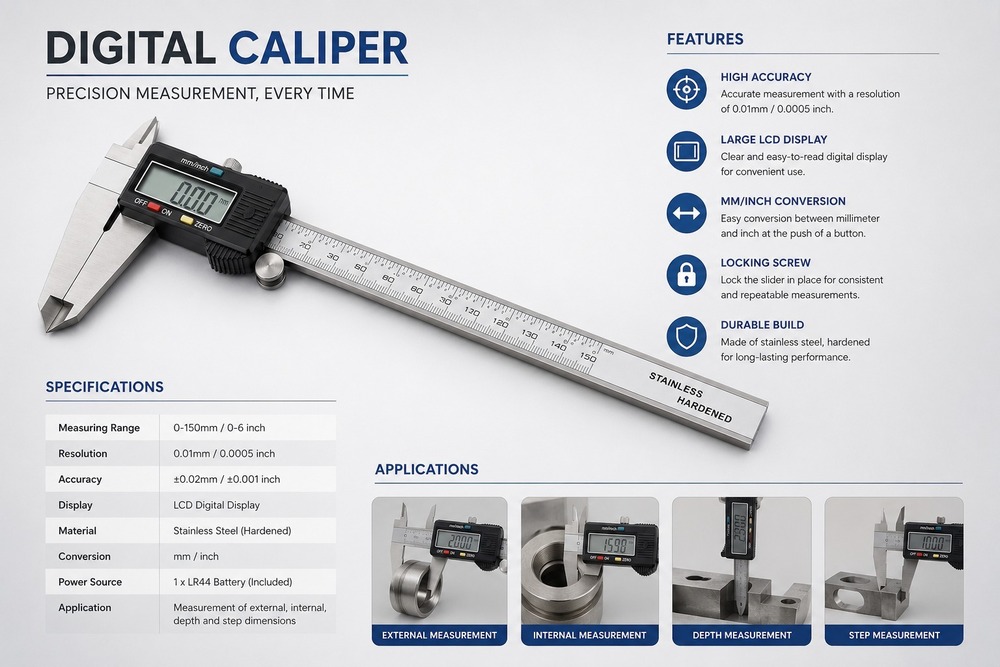 235 MM SS Digital Caliper