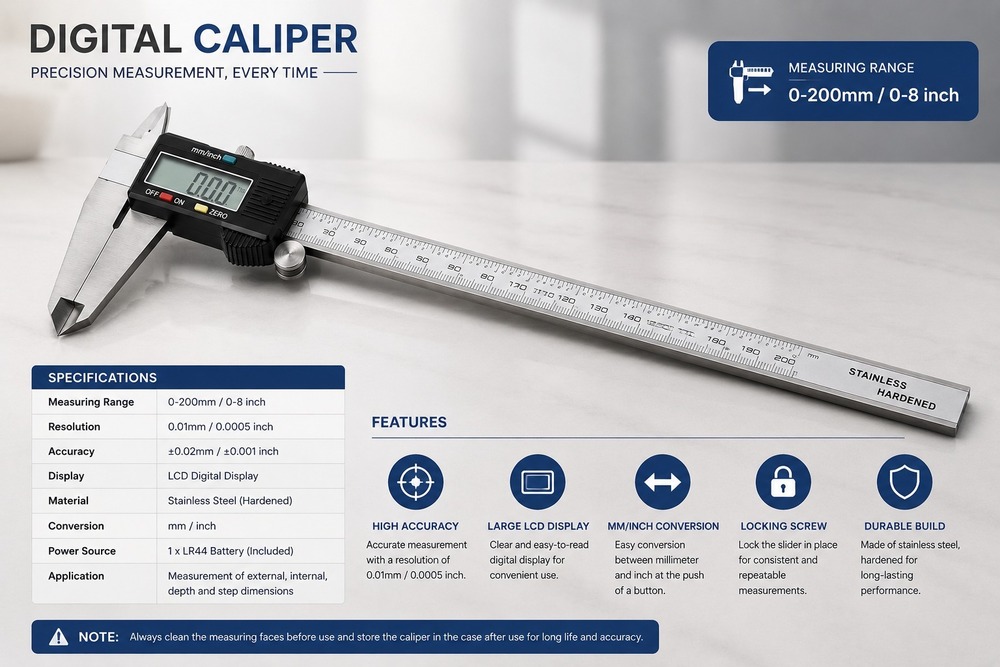 200 MM SS Digital Caliper