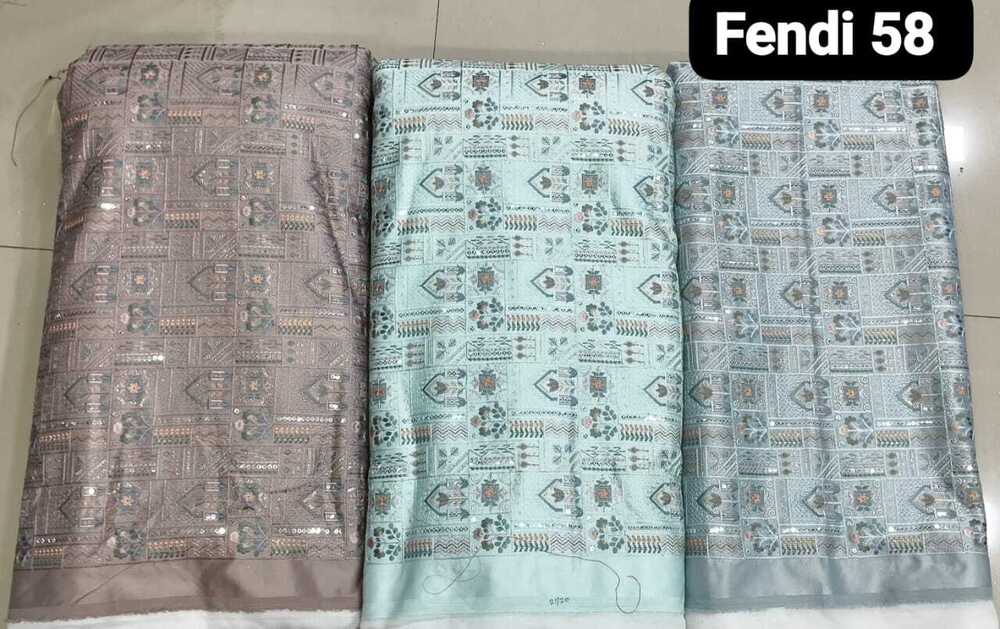 Fendi 58 Satin Fabrics
