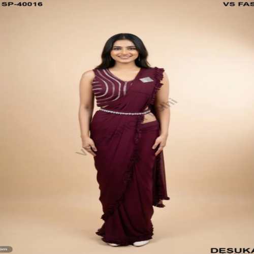 Ready to Wear Ruffle Saree