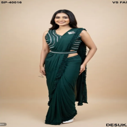 Ready to Wear Ruffle Saree