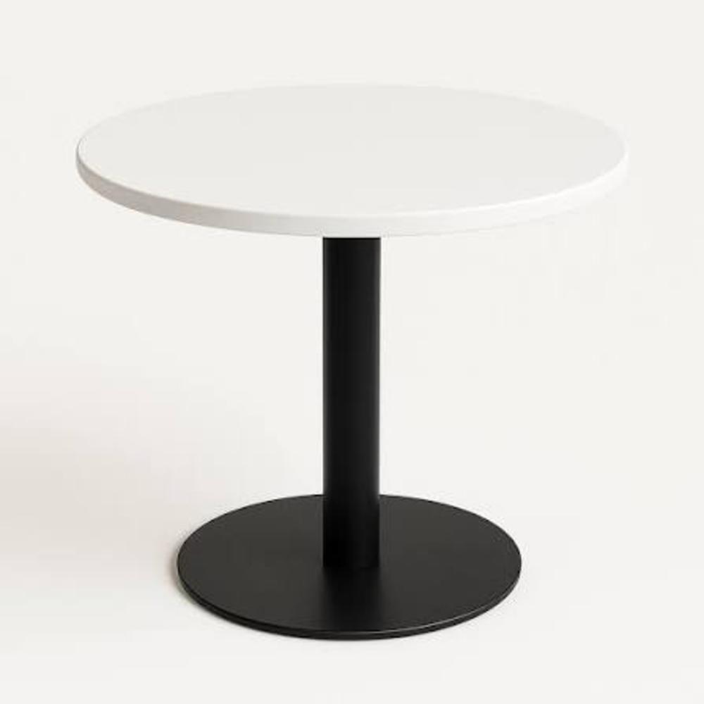 White Black Cafe Table