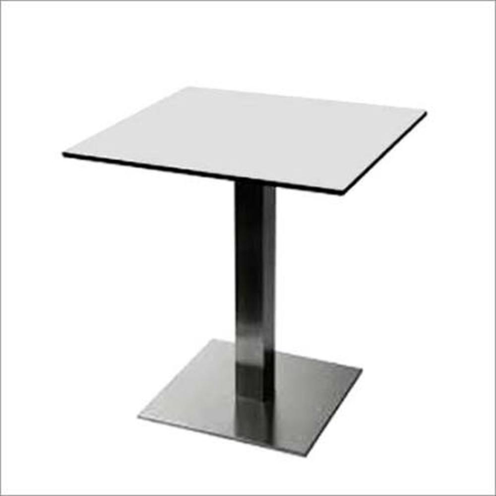 White Black Cafe Table - Color: White-black