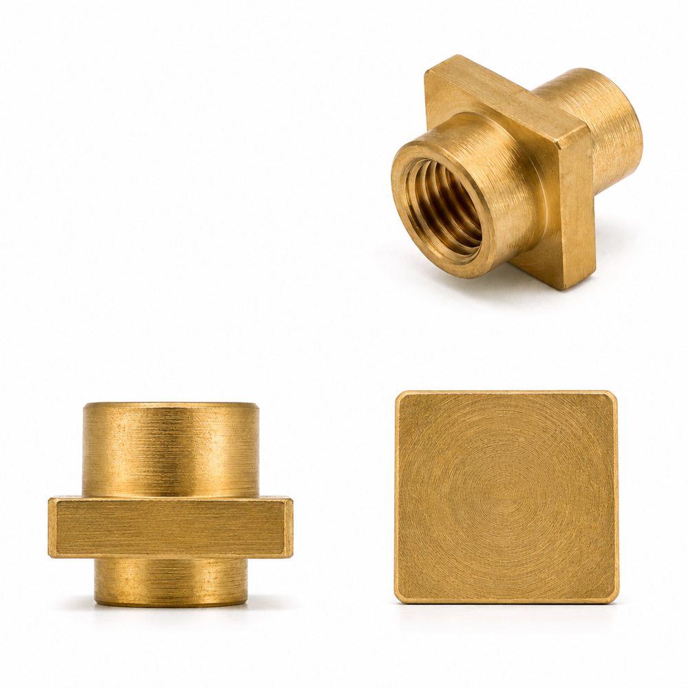 Anti-Rotational Brass Square Inserts