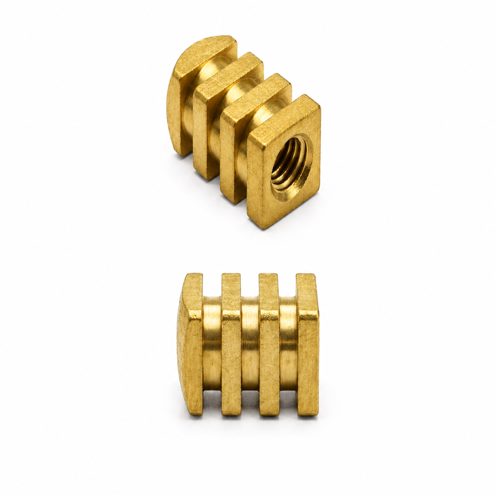 Anti-Rotational Brass Square Inserts