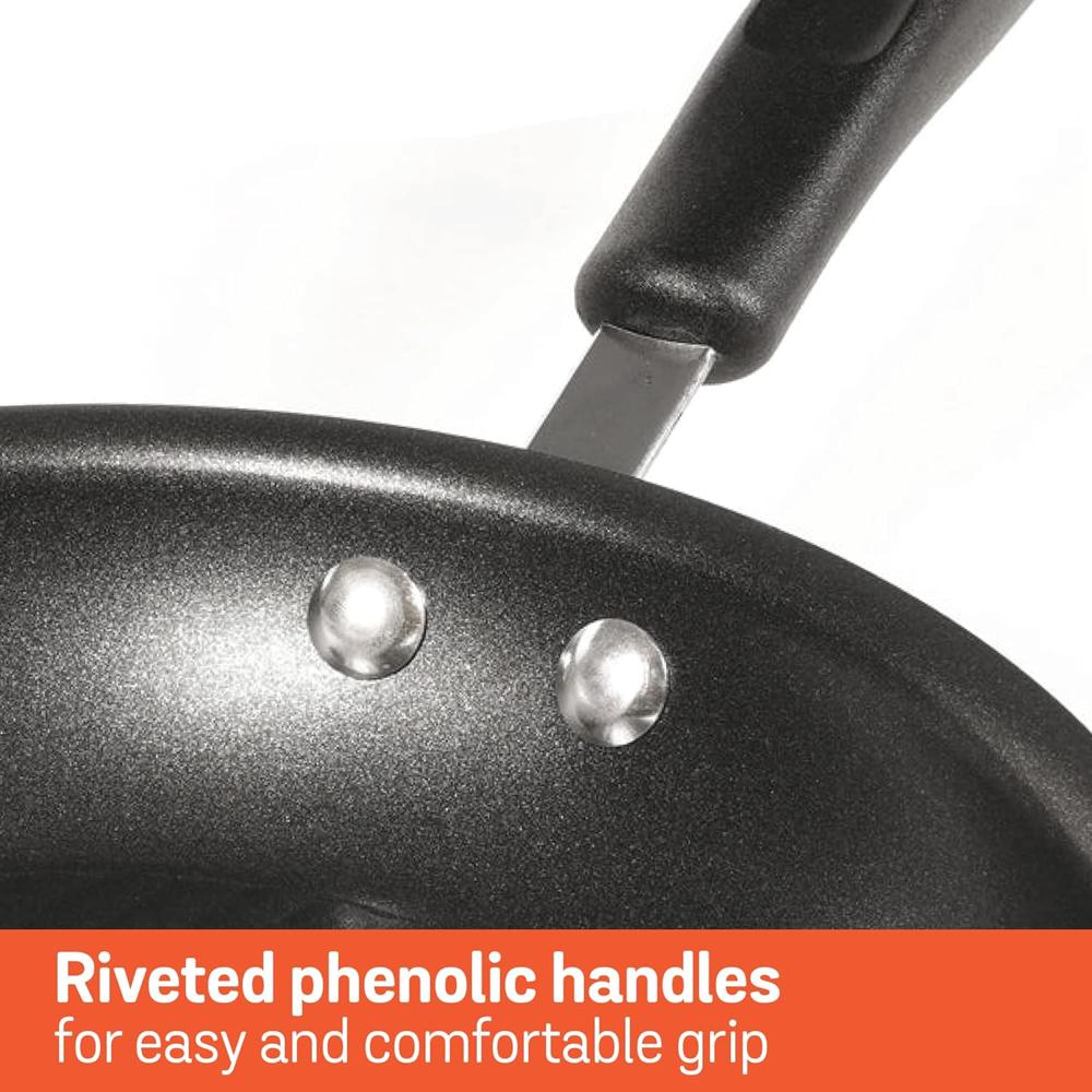 Meyer Merlot Aluminium Non-Stick Frypan | Frying Pan | Omlette pan | Fry pan with Stick Handle | Small Pan | Egg Pan | PFOA Free, Gas and Induction Compatible, 24cm/ 1.64 Liters 11641