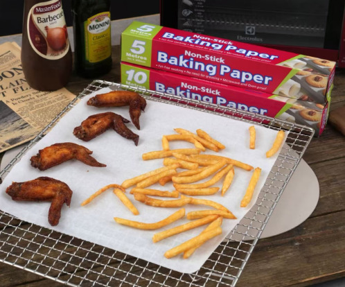 60x40 Baking Paper - Natural Wood Pulp, 60x40 Cm, White, Double-sided Non-stick, Greaseproof, High Temperature Resistant