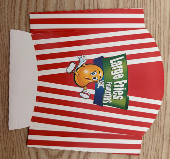Printed French Fries Box