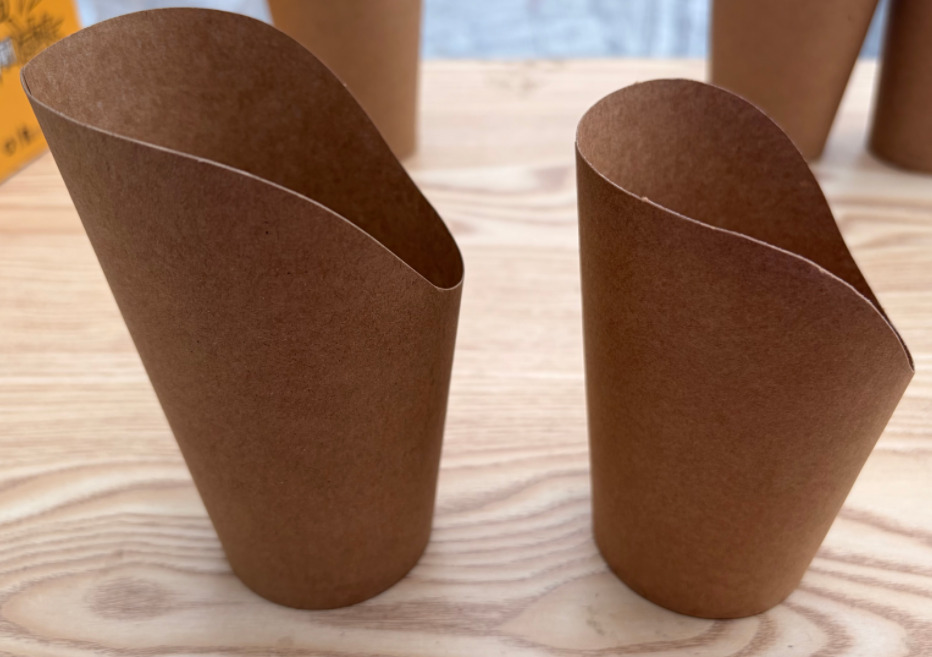 Brown Plain Chips Paper Cup Box