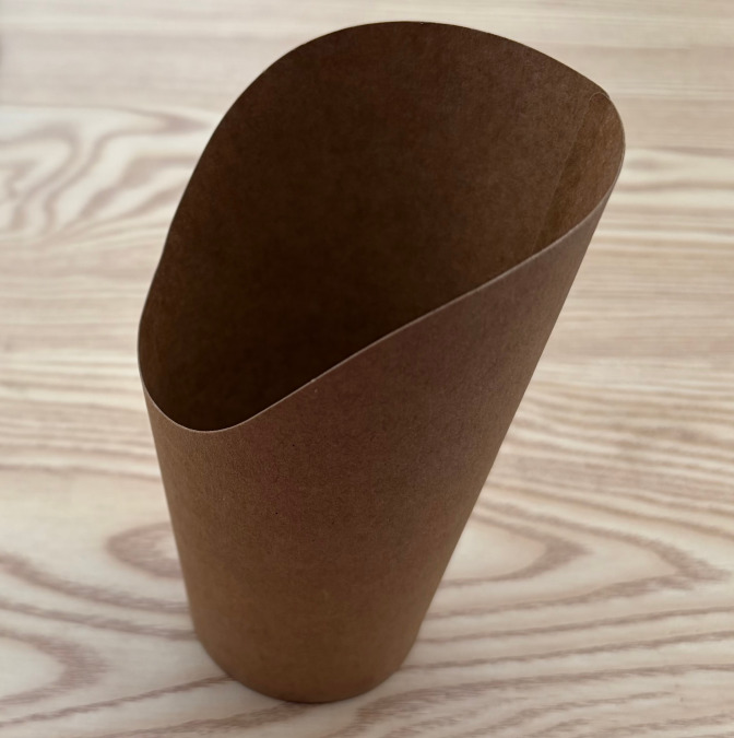 Brown Plain Chips Paper Cup Box